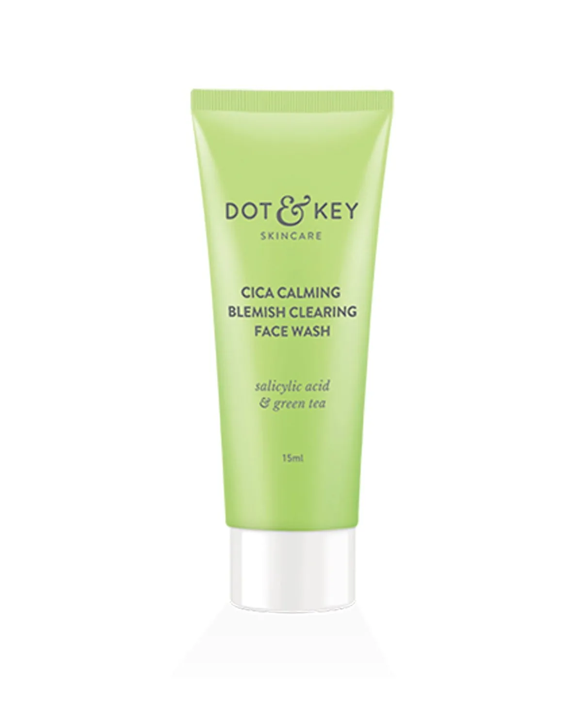 Click to Zoom Dot & Key Cica Calming Blemish Clearing Salicylic acid + green tea Face Wash - 15ml