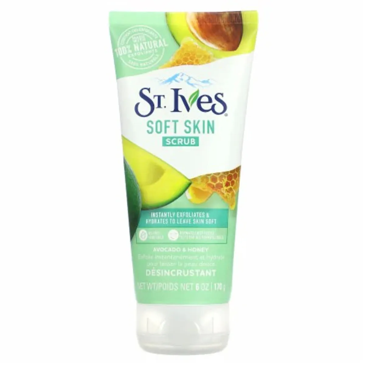 St. Ives Soft Skin Face Scrub - Avocado and Honey - 170g
