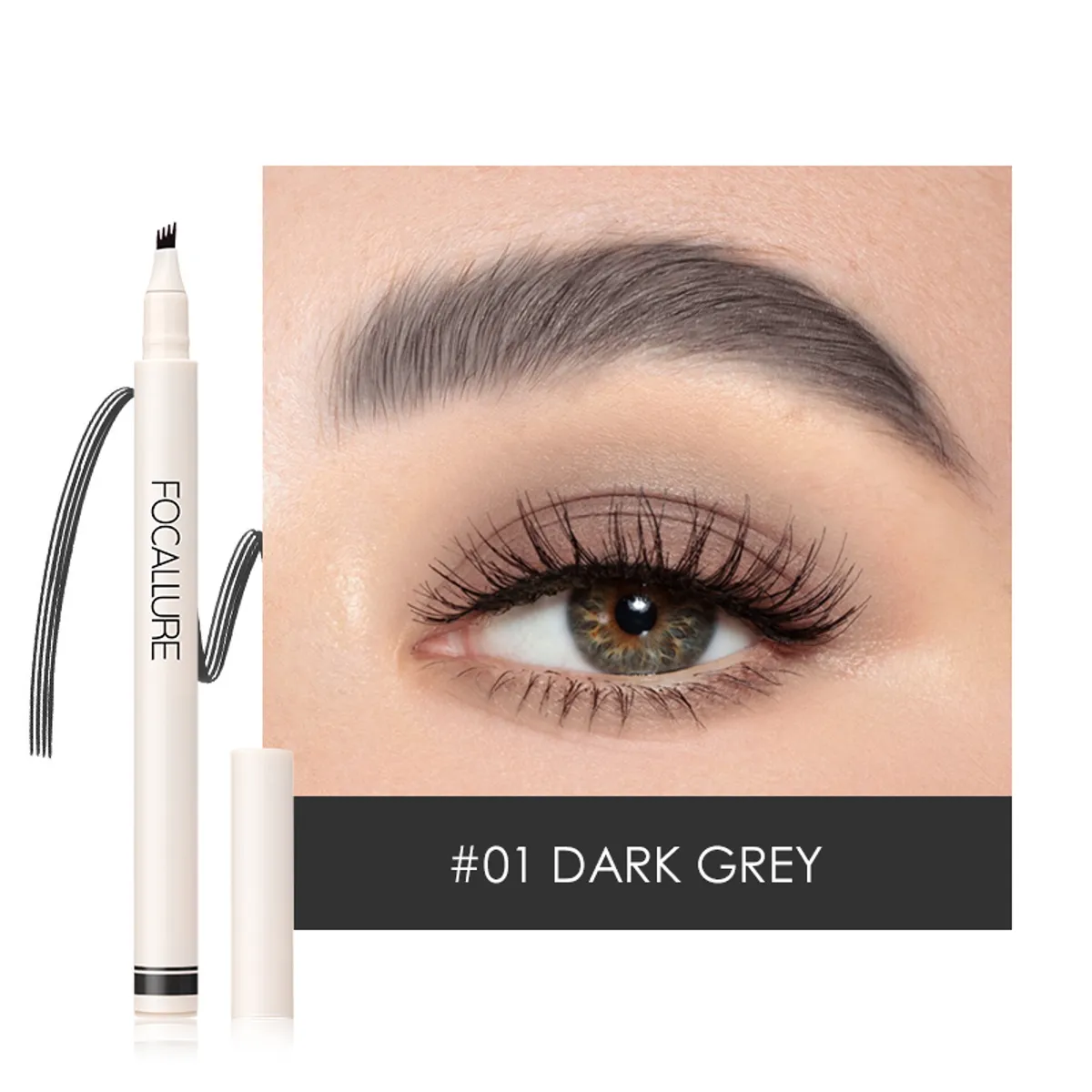 Click to Zoom Focallure FLUFFMAX Tinted Brow Ink Pen-FA161