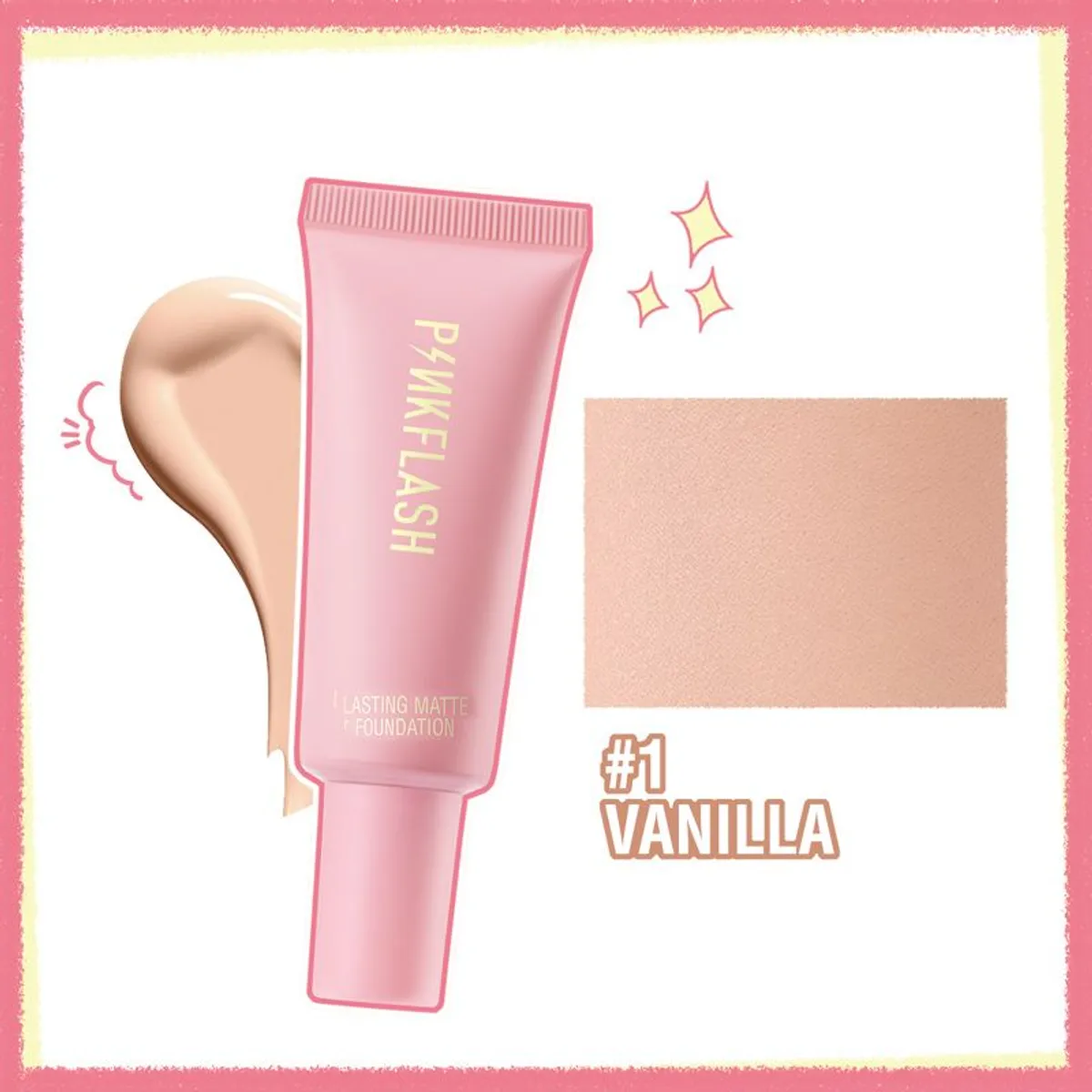 Pink Flash-F03 Lasting Matte Foundation