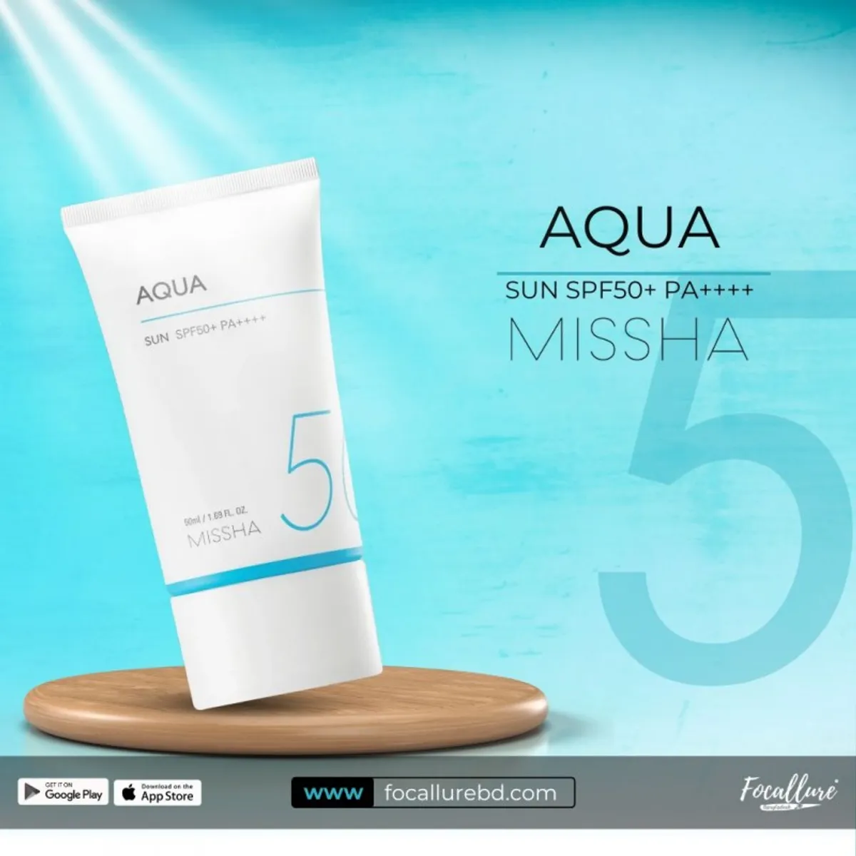 Click to Zoom MISSAH All Around Safe Block Aqua Sun Gel SPF50+ PA+++ (50ml)