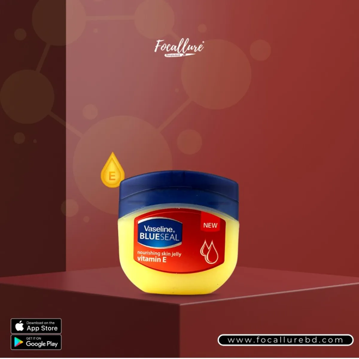 Vaseline Blue Seal Vitamin E Petroleum Jelly - 100ml