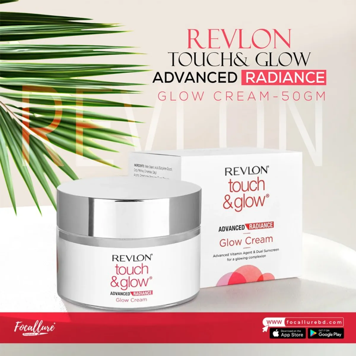 Click to Zoom Revlon Touch & Glow Advanced Rad Glow Cream 50gm
