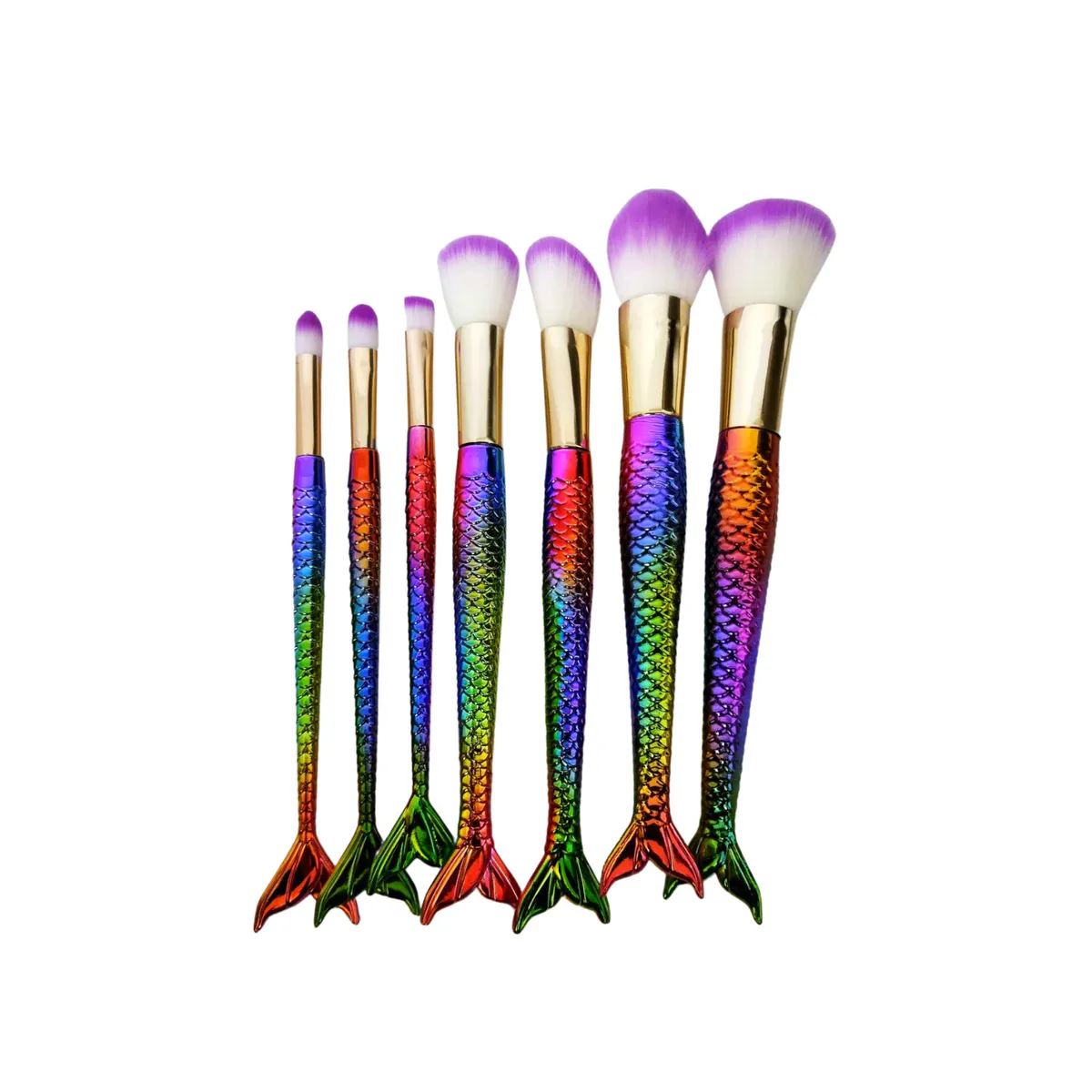 Fish Foundation Makeup 7 Pcs Brush Set