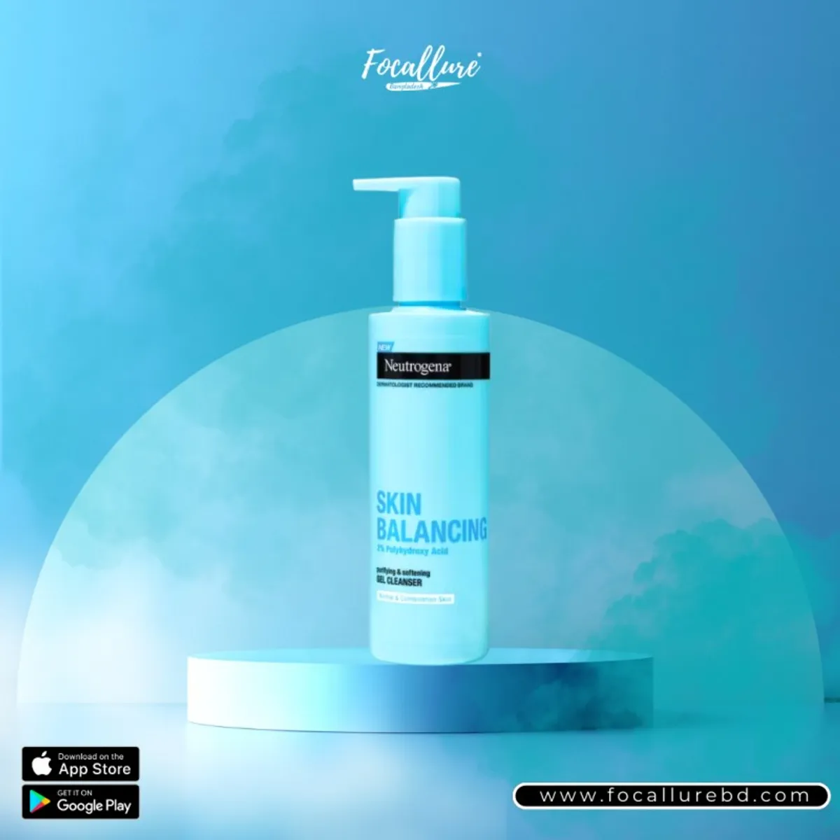 Click to Zoom Neutrogena Skin Balancing Gel Cleanser For Combination Skin Skin Balancing Gel Cleanser For- Combination Skin