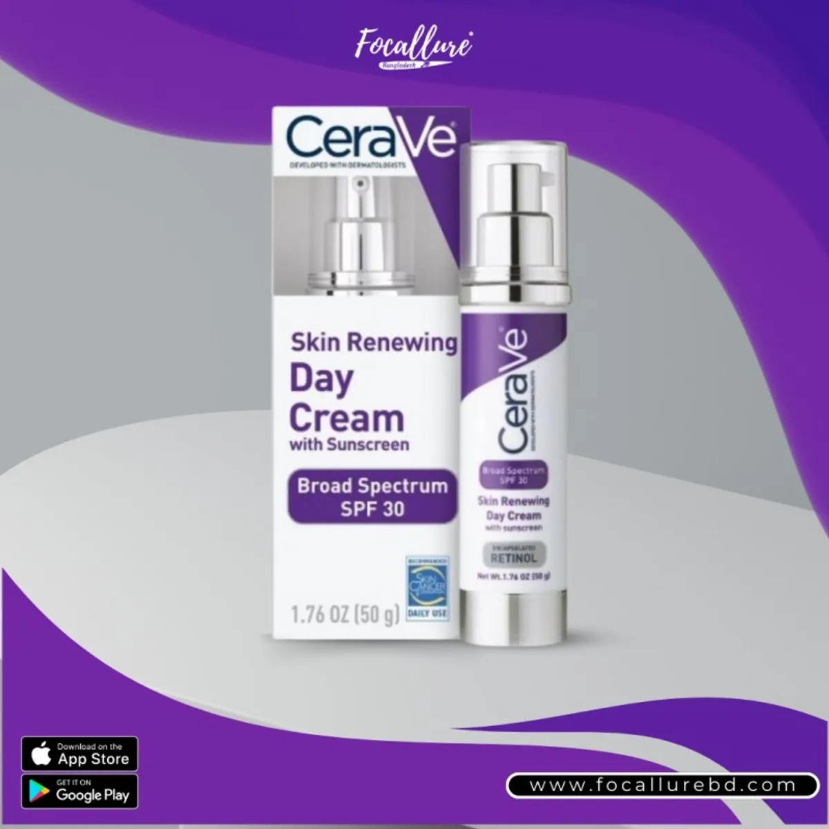 Click to Zoom Cerave Skin Renewing Day Cream spf 30 (50g)