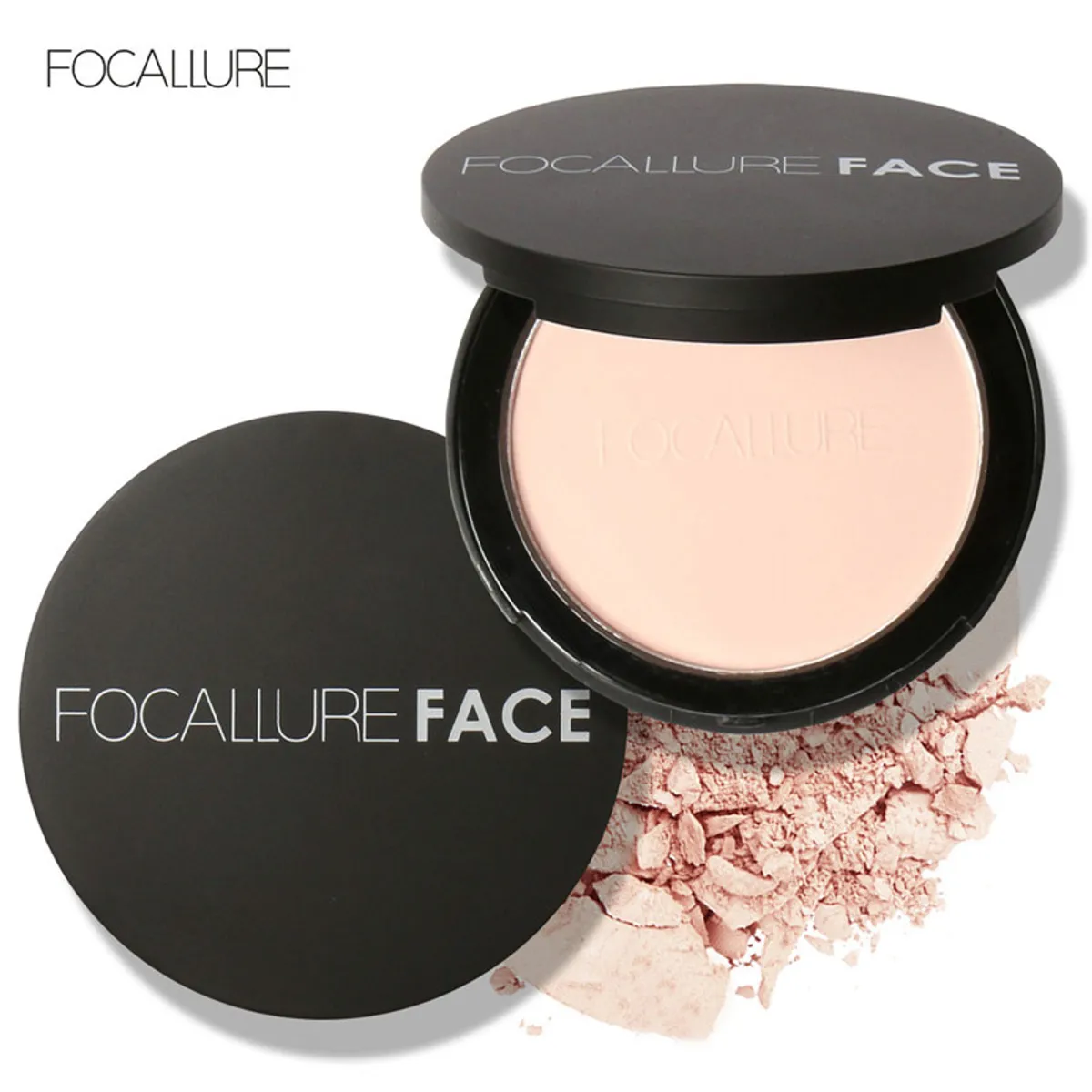 Click to Zoom FOCALLURE Pressed Powder with Sponge-FA16