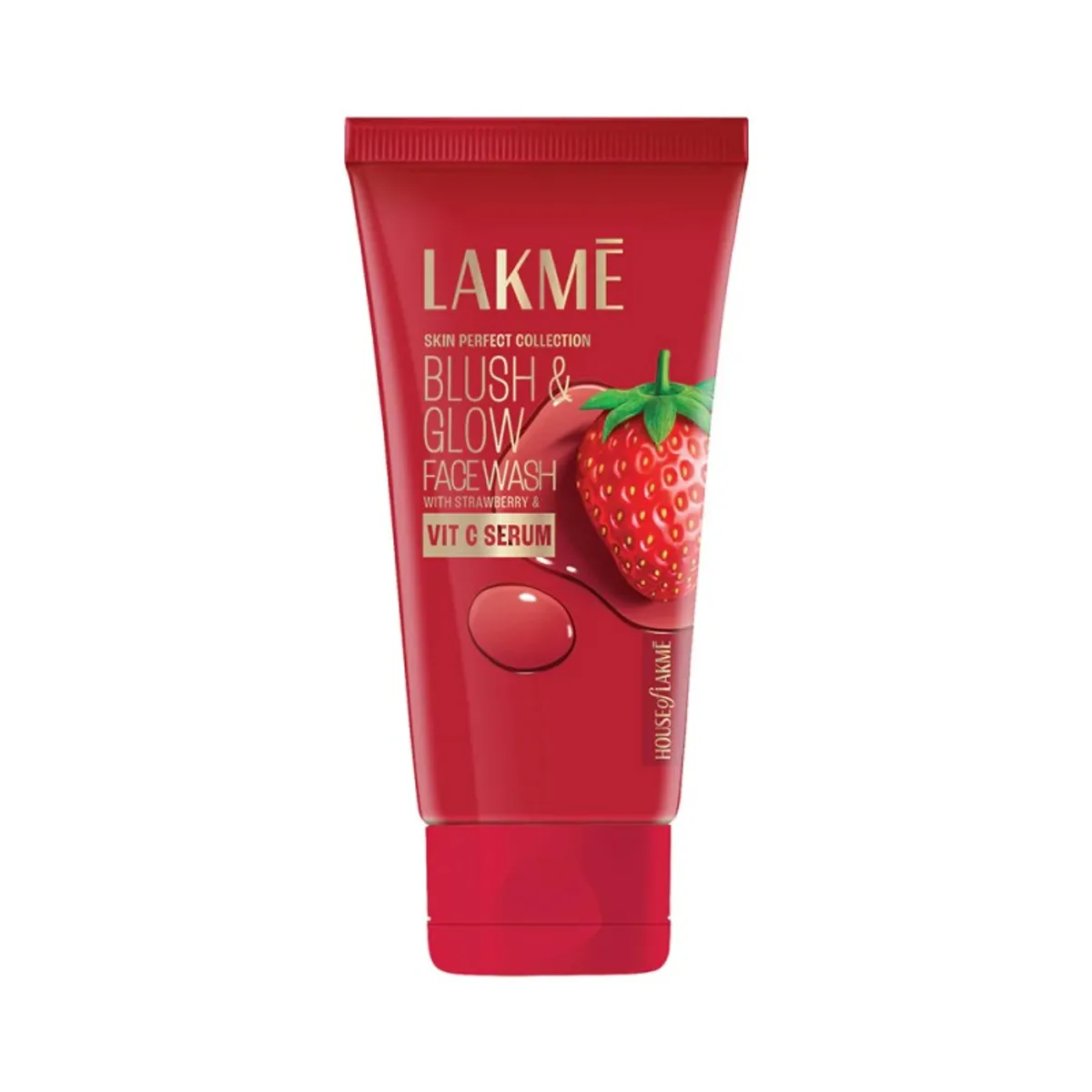Lakme Blush & Glow Hydrating Strawberry Facewash with Vitamin C Serum-100gm