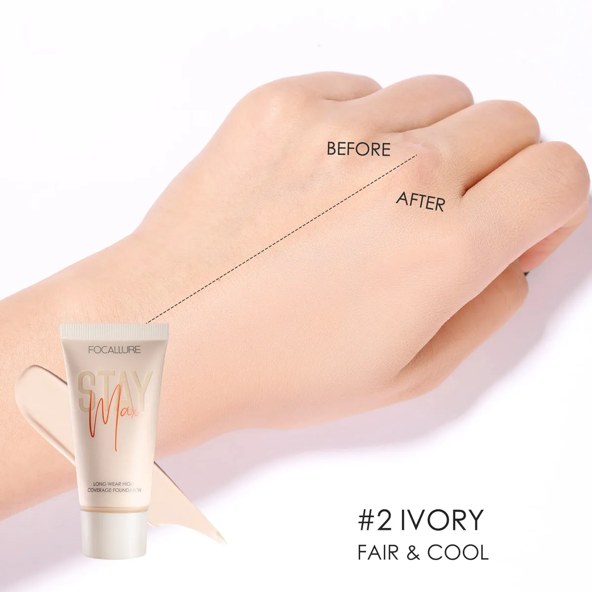 FOCALLURE STAYMAX Pore-Blurring Matte Flawless Foundation FA150