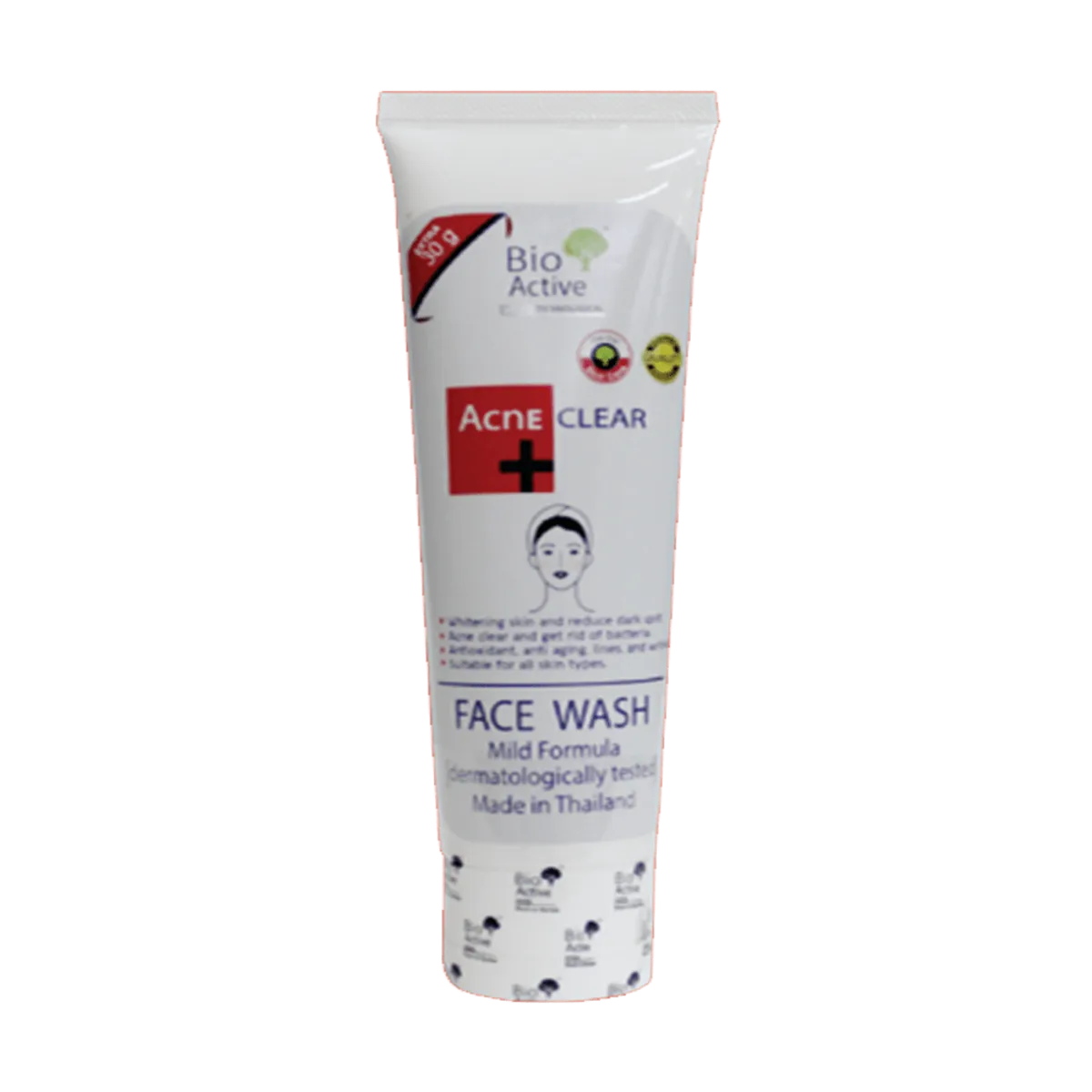 Bio Active Acne Clear+Face Wash With Mild Formula - 100ml