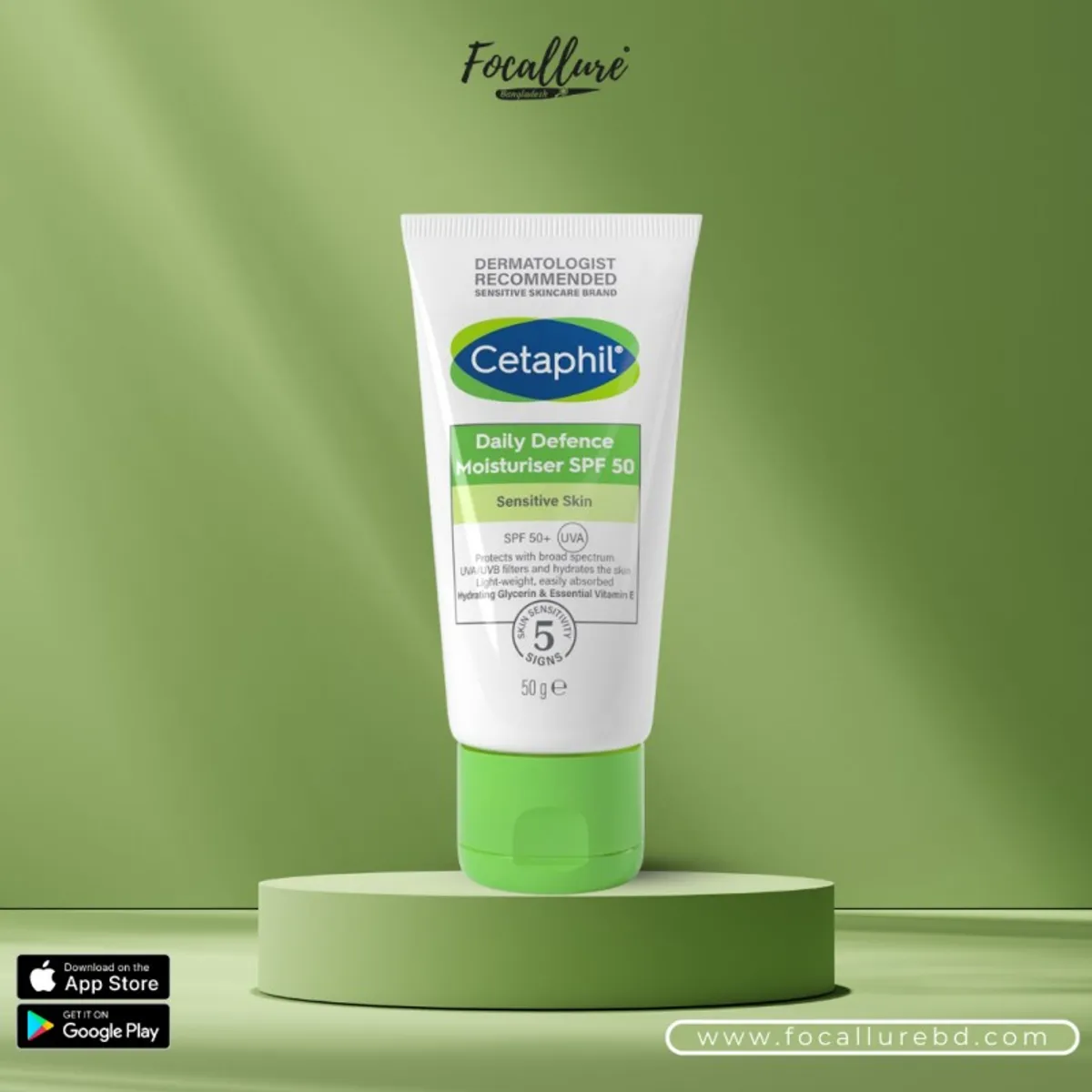 CETAPHIL DAILY DEFENCE MOISTURISER SPF50+