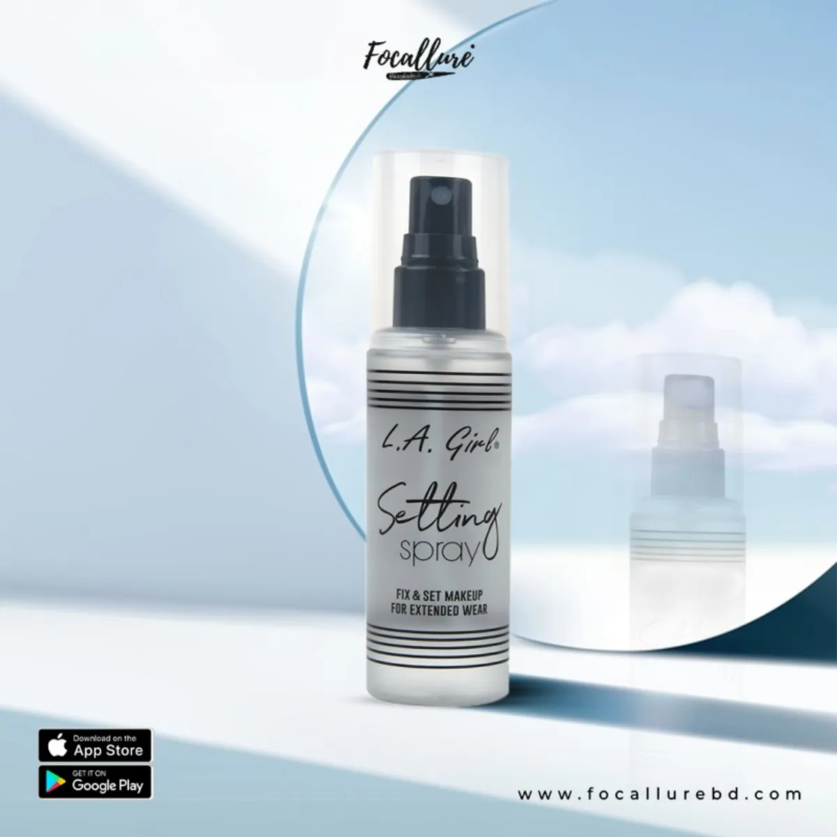 Click to Zoom LA Girl Fix & Set Makeup for Extended Wear Setting Spray - 80mL