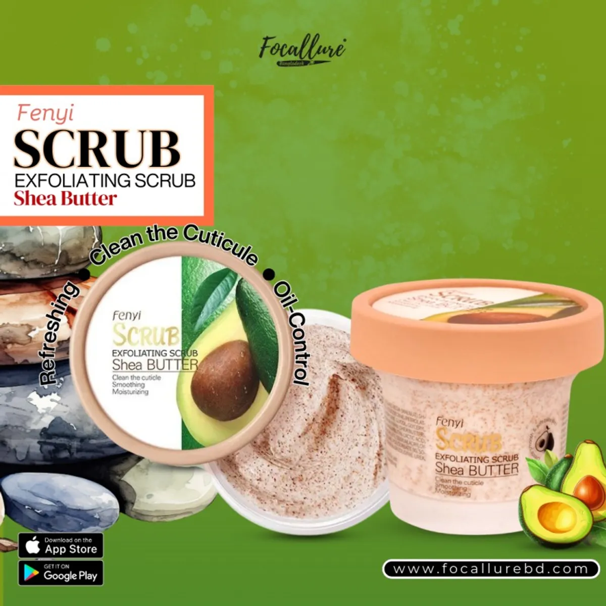 Fenyi Shea Butter Exfoliating Scrub (100gm)