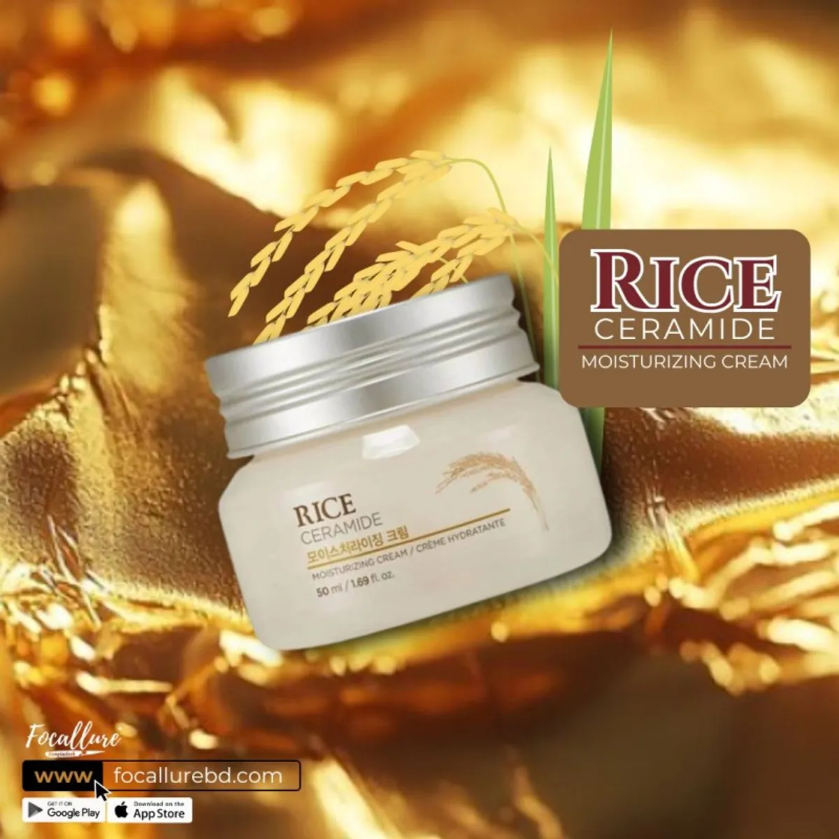 The Face Shop Rice Ceramide Moisturizing Cream - 50ml