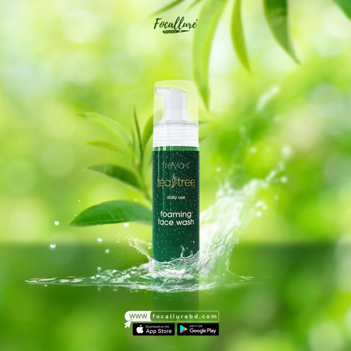 Freyias Tea Tree Daily Use Foaming Face Wash - 200ml