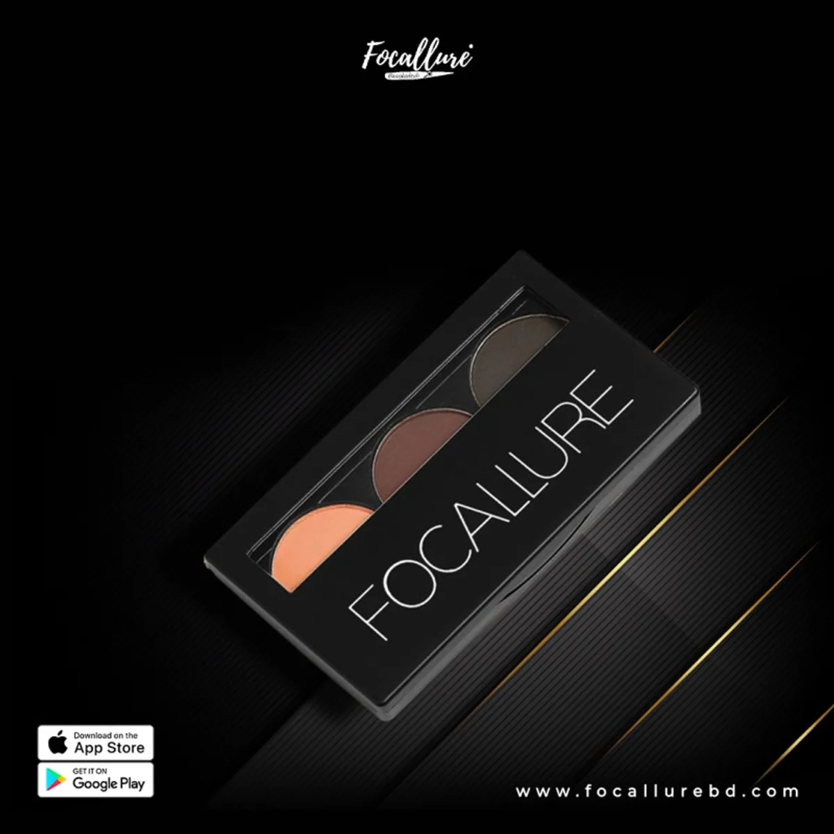 Click to Zoom FOCALLURE EYEBROW POWDER KIT-FA0403