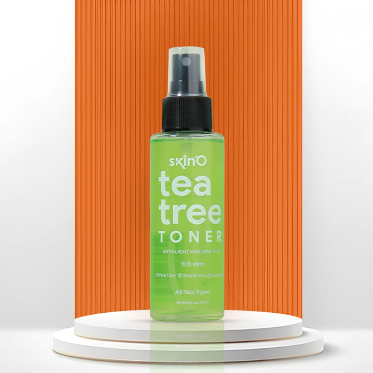 Skin’O Tea Tree Toner With (Light AHA, BHA)-100ml