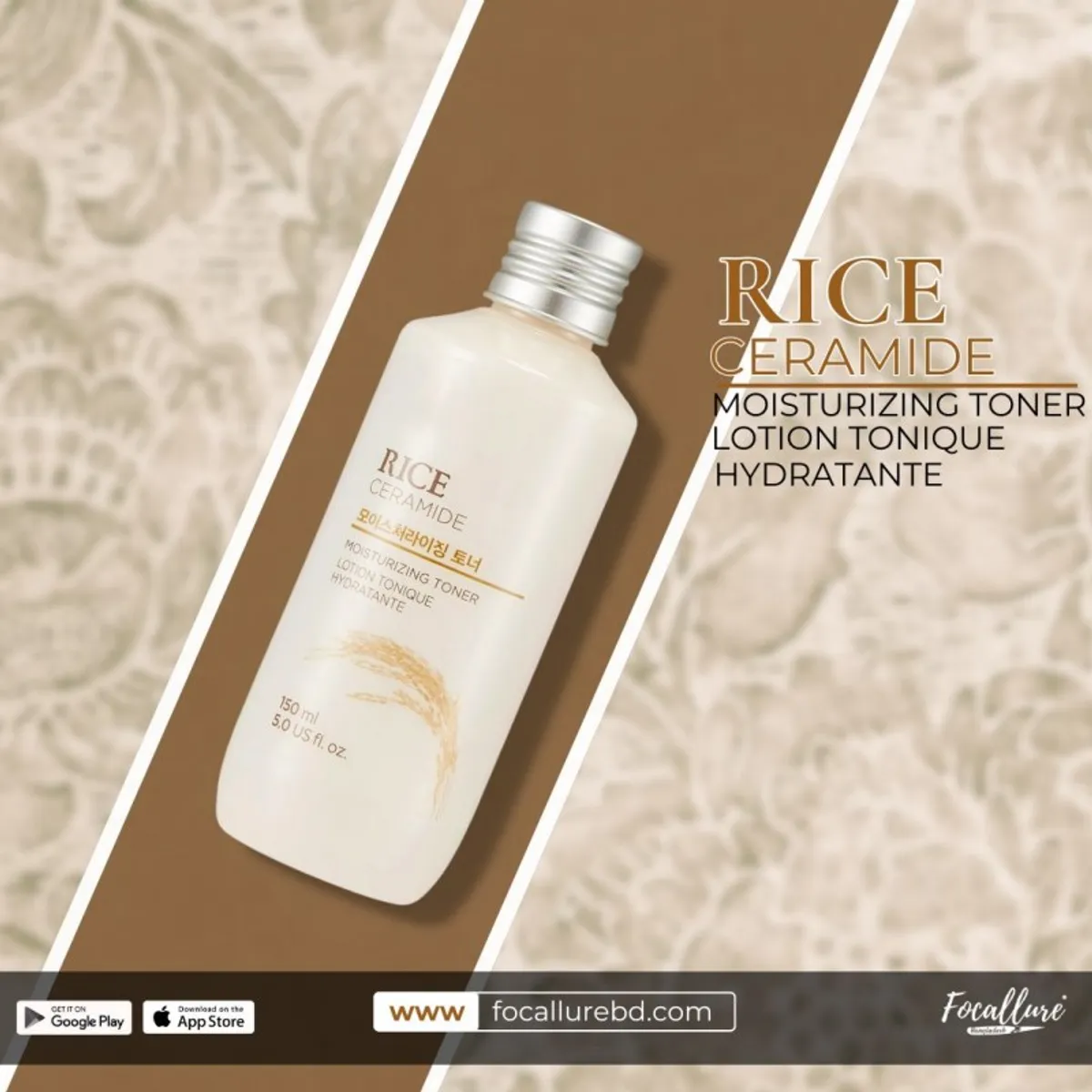 The Face Shop Rice Ceramide Moisturizing Toner - 150ml