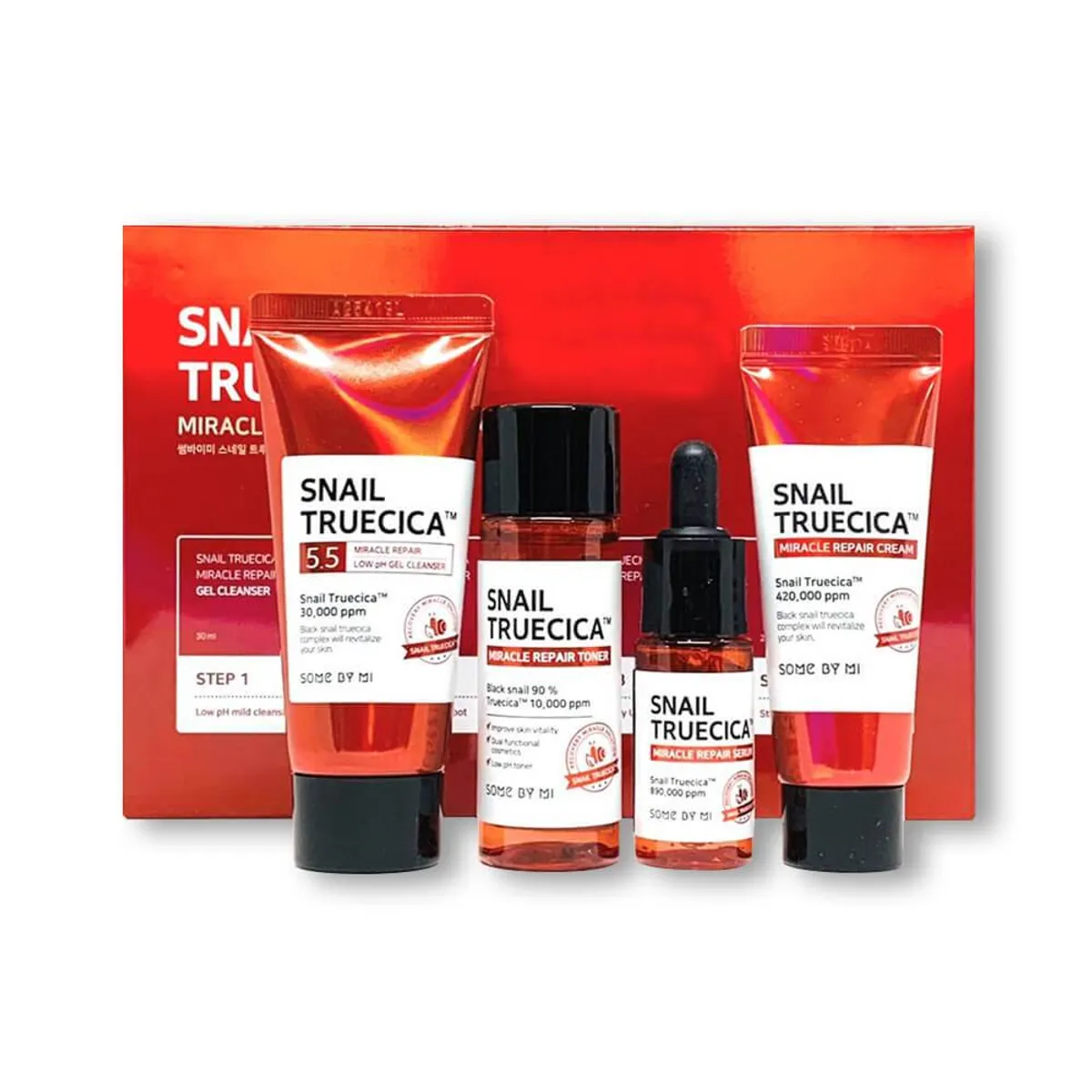 SOME BY MI Truecica Miracle Repair Starter Kit - 4Pcs Pack
