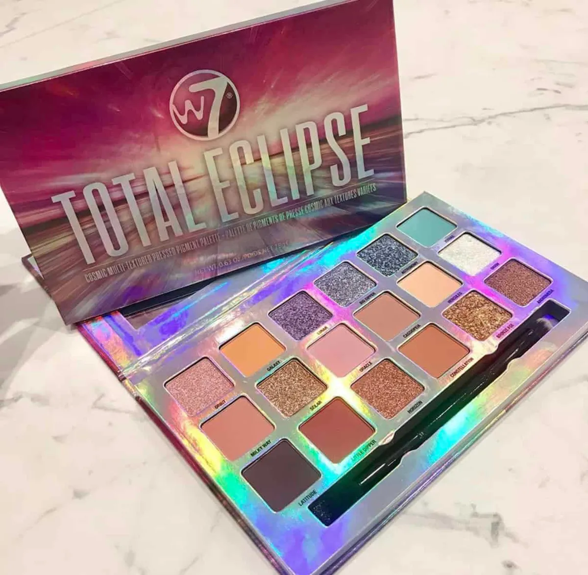 Click to Zoom W7 Total Eclipse Pressed Pigment Eye Palette