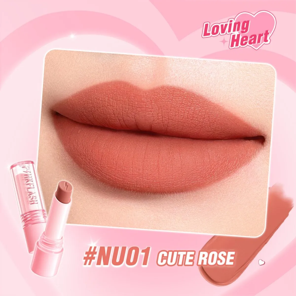 PINKFLASH Silky Lasting Matte Kiss-Proof Lipstick PF-L28