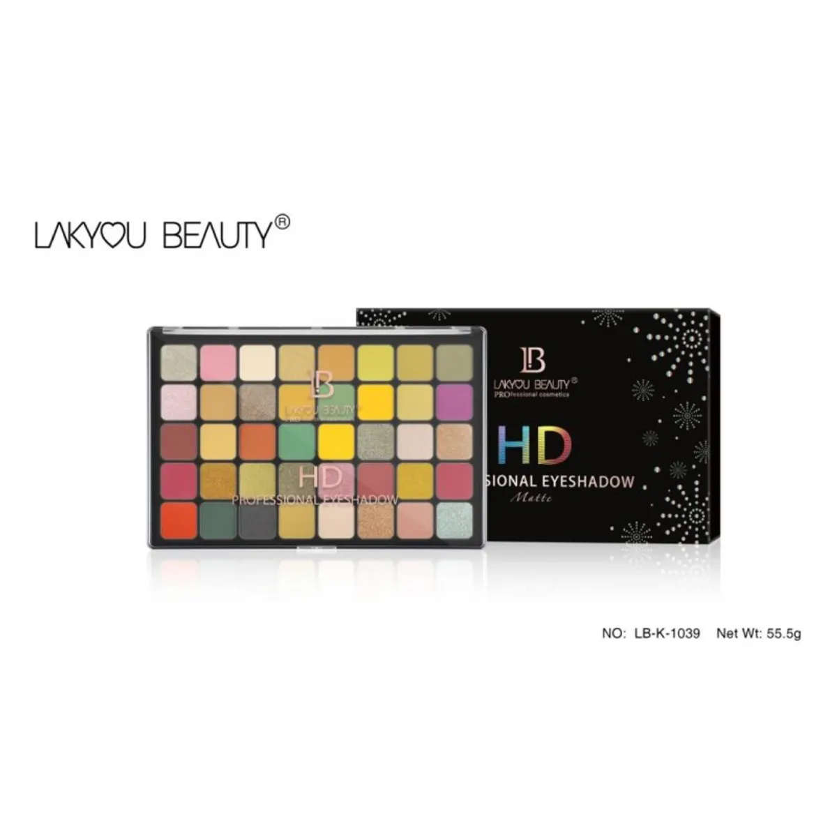 Click to Zoom Lakyou Beauty Matte HD Professional 40 Color Eyeshadow Palette
