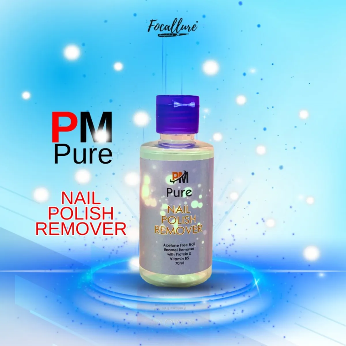 PM Pure Nail Polish Remover 70ml