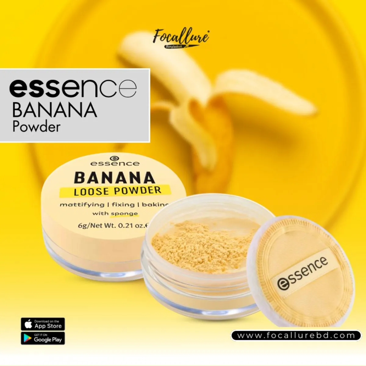 Click to Zoom Essence Banana Losse Powder With Sponge 6g