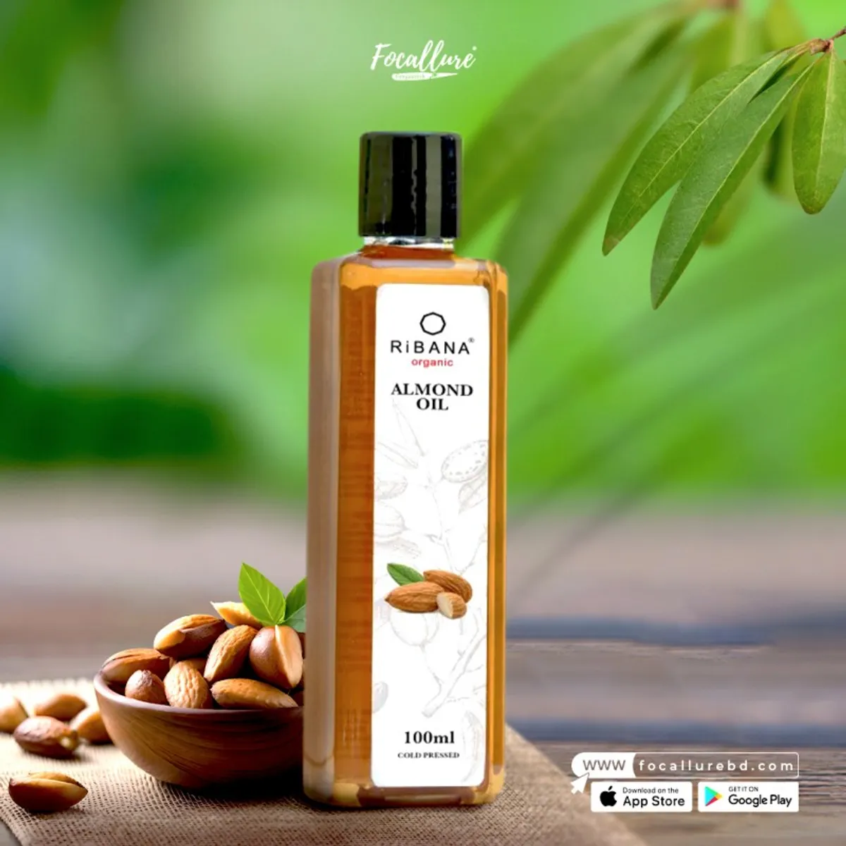 Ribana Organic Almond Oil -100ml