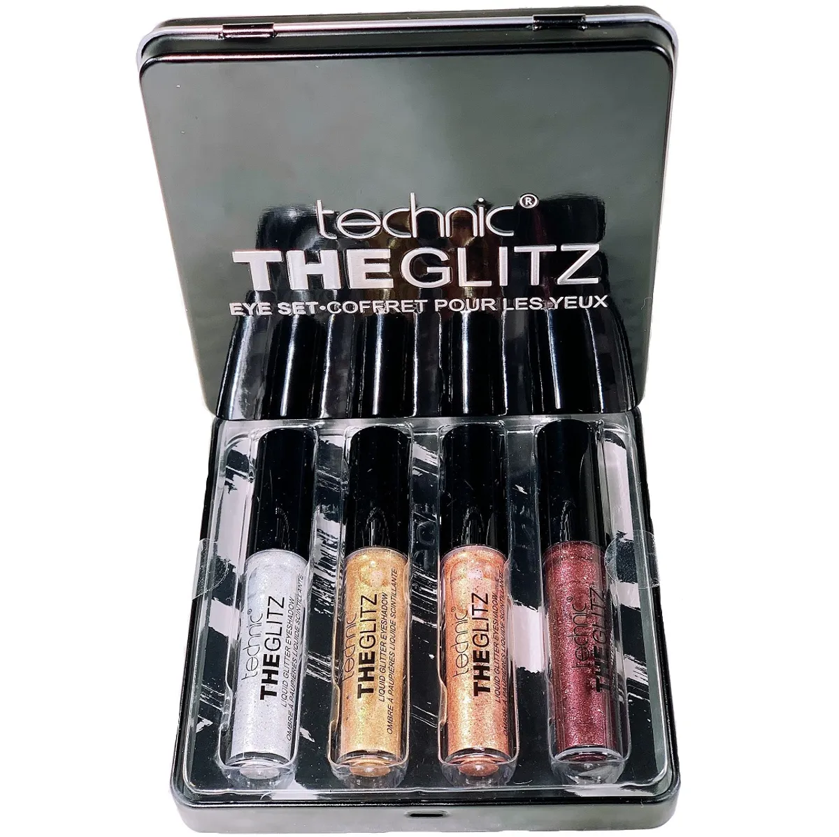 Click to Zoom Technic The Glitz 4pcs Liquid Glitter Eyeshadow Gift Set Tin