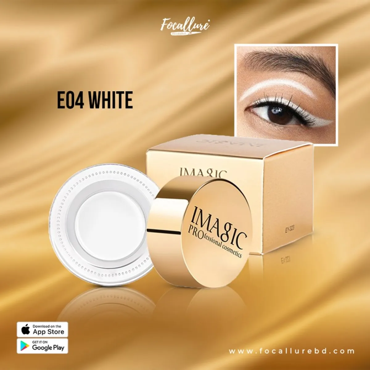 IMAGIC GEL EYELINER WATERPROOF WHITE EY-323