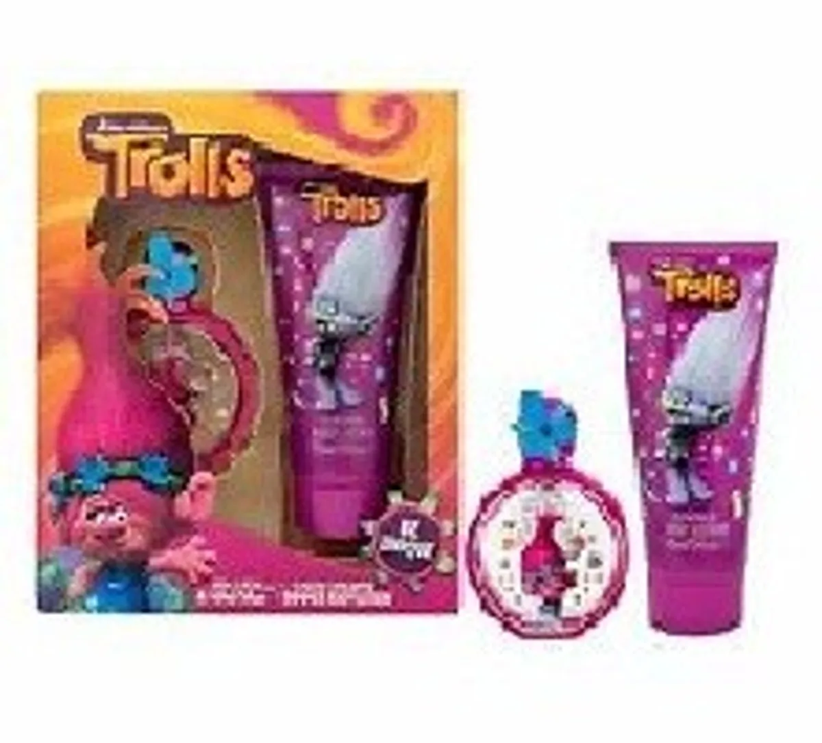 Trolls Birthday Gift Children`s Fragrance &amp; Shimmer Body Lotion Set