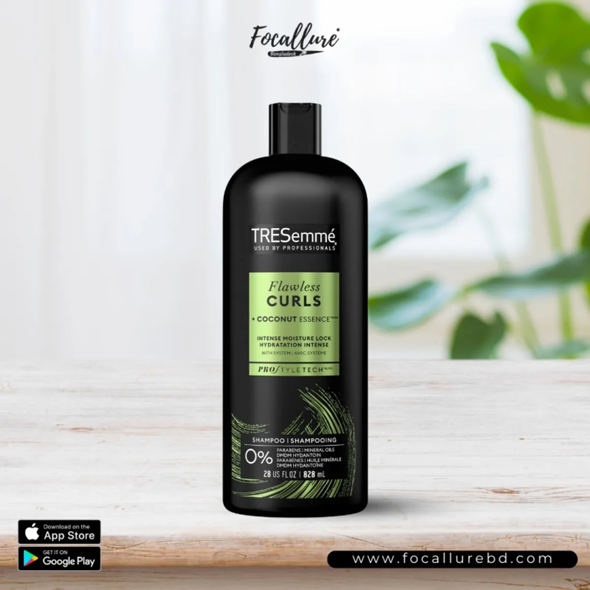 Click to Zoom TRESemme FLAWLESS CURLS SHAMPOO WITH COCONUT ESSENCE- 828 ml