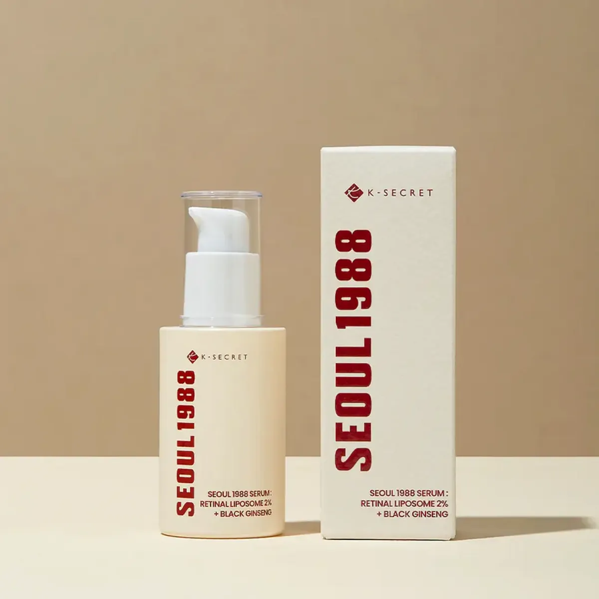 K-Secret Retinal Liposome 2% + Black Ginseng Seoul 1988 Serum-30ml