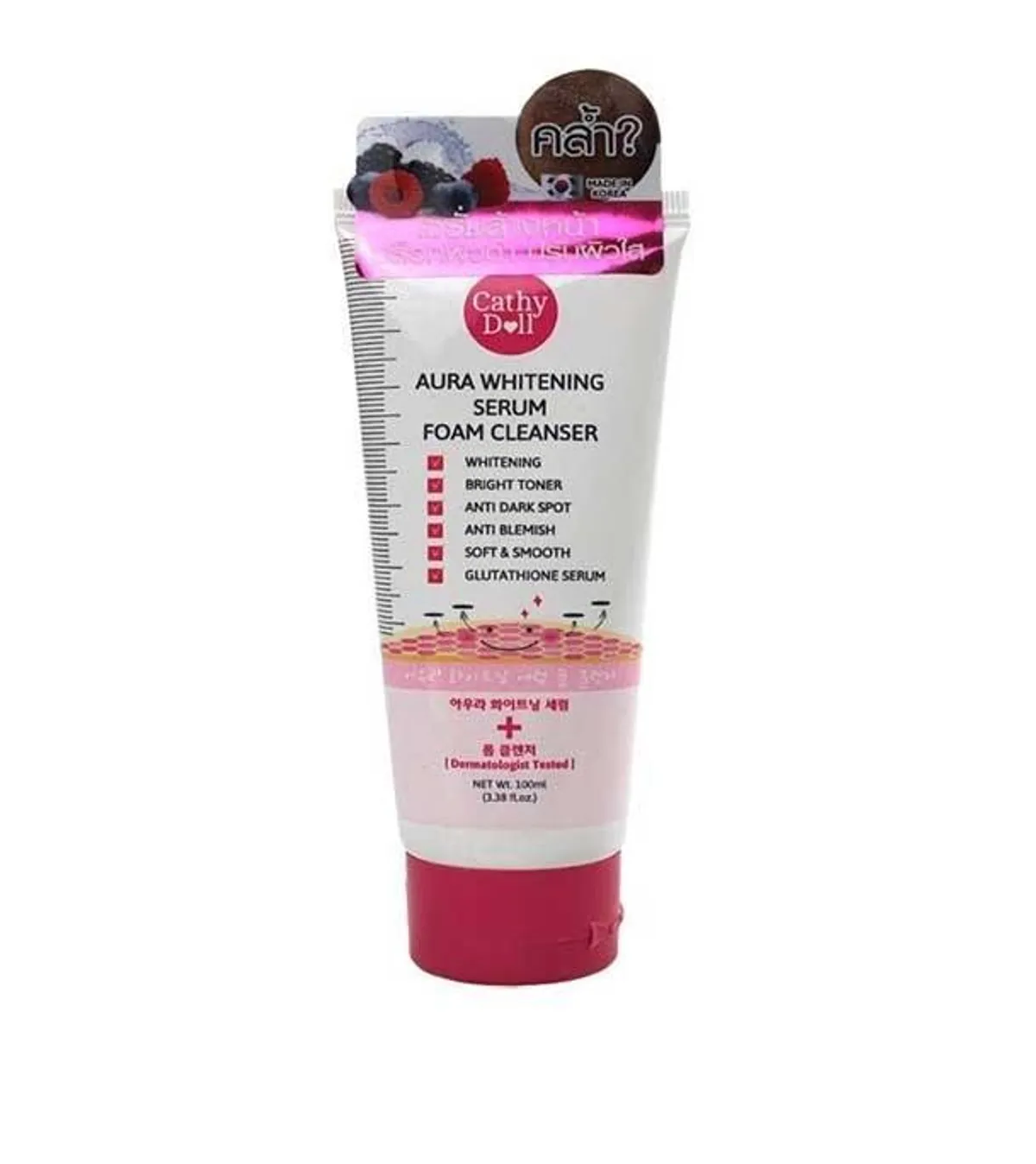 Cathy Doll Aura Whitening Serum Foam Cleanser - 100ml