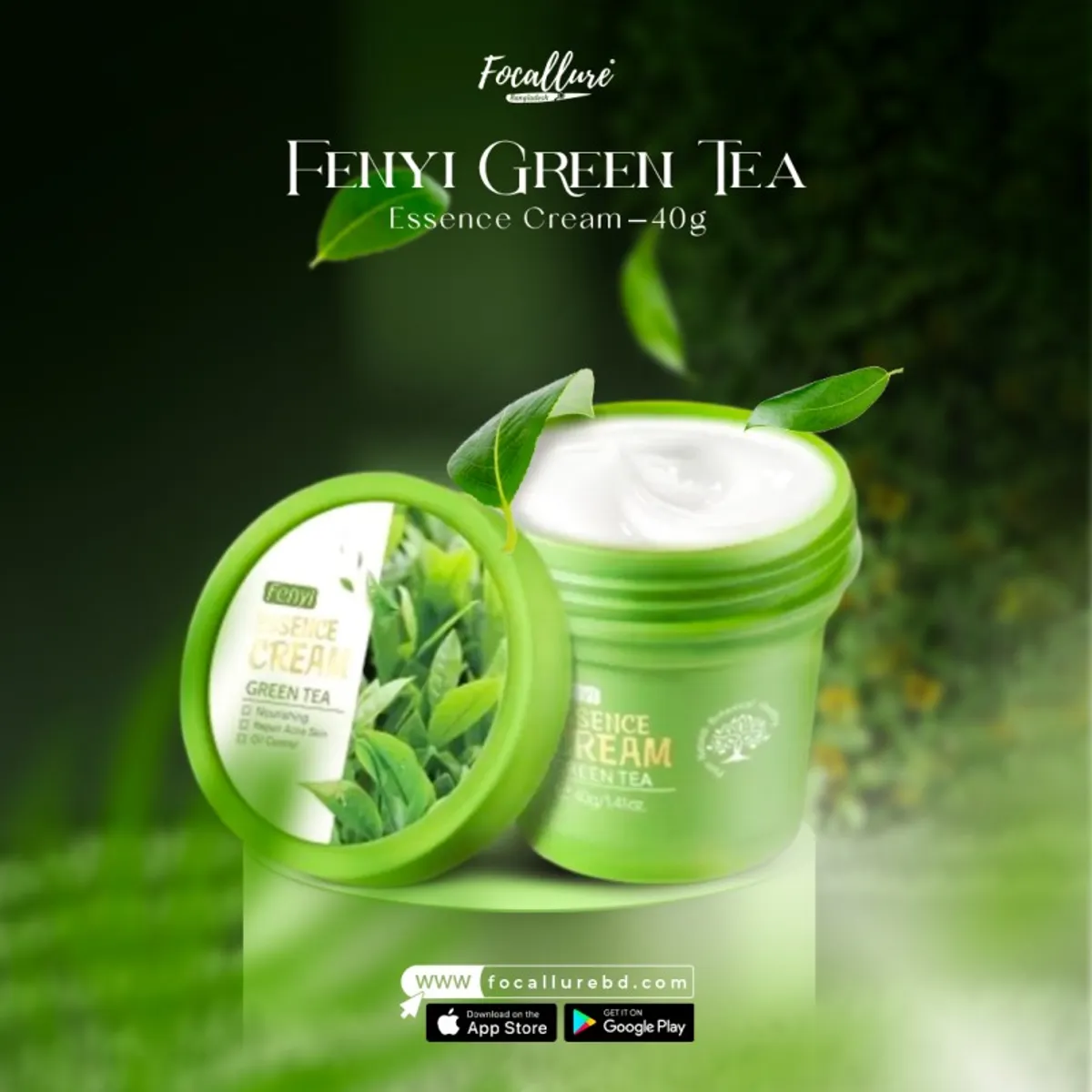 Fenyi Green Tea Essence Cream – 40g