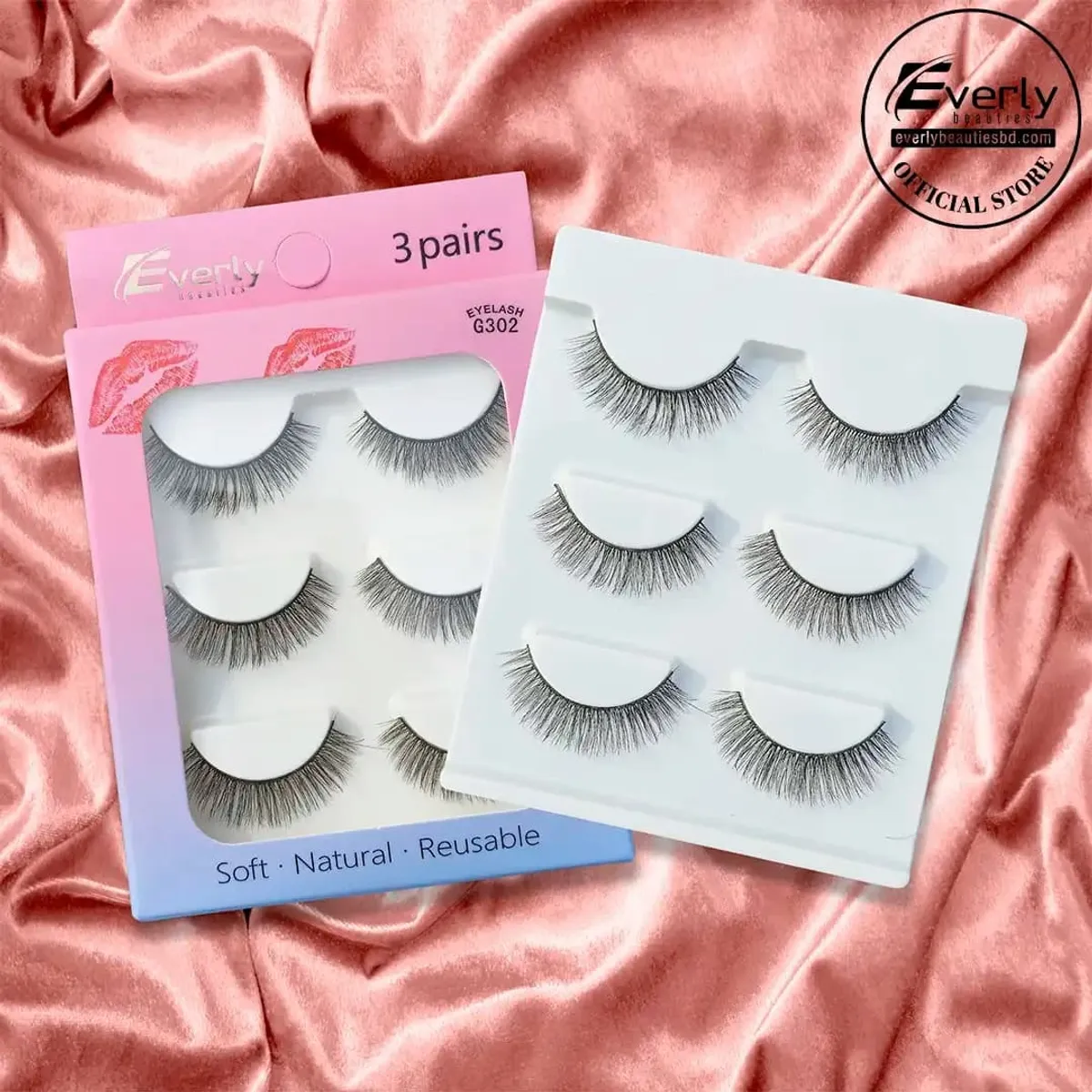 Everly Beauties G300 Series 3Pair False Eyelash Set