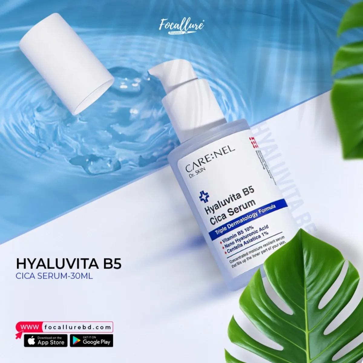 Click to Zoom CARE:NEL Dr. Skin Hyaluvita B5 Cica Serum-30ml