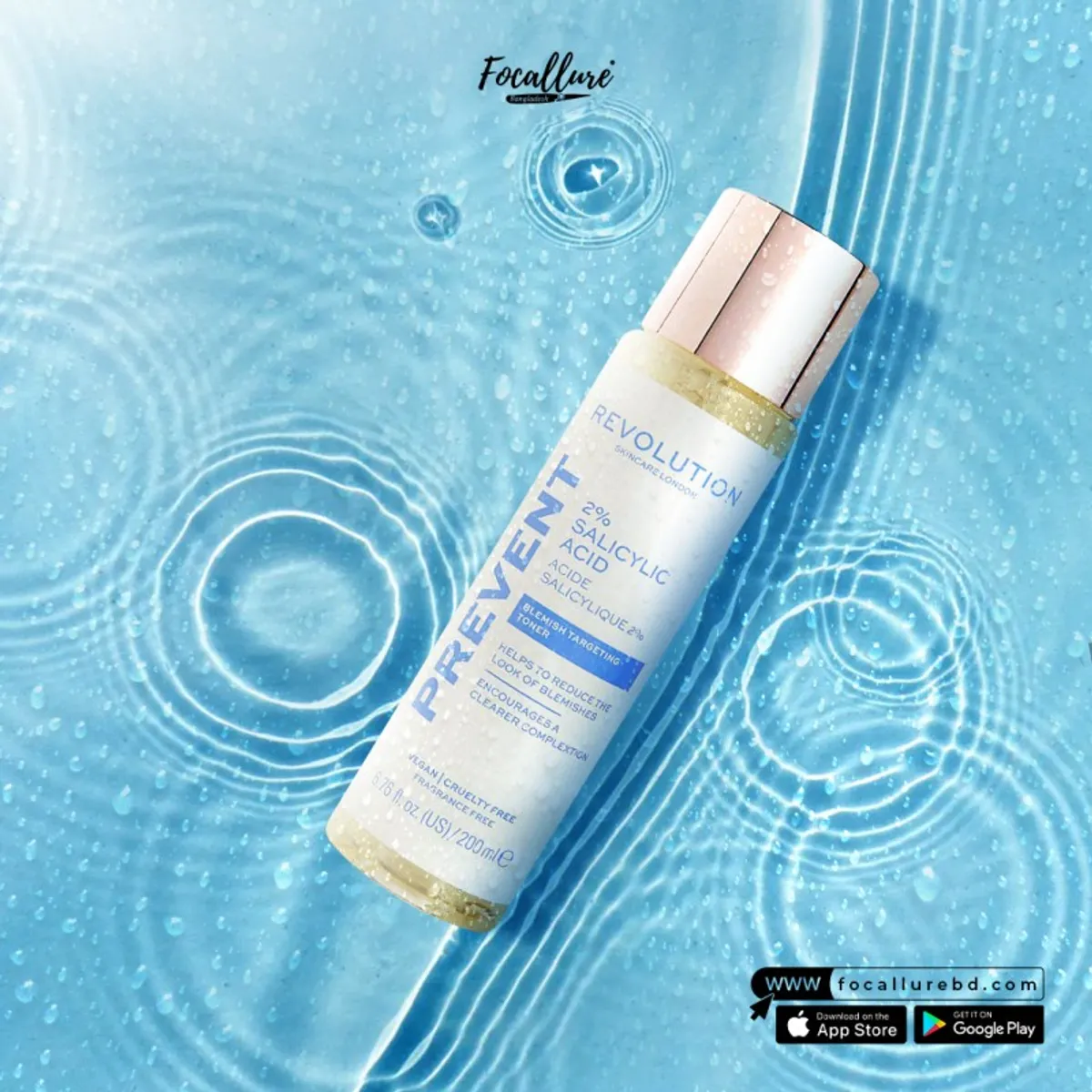 Makeup Revolution Skincare 2% Salicylic Acid Tonic-200ml