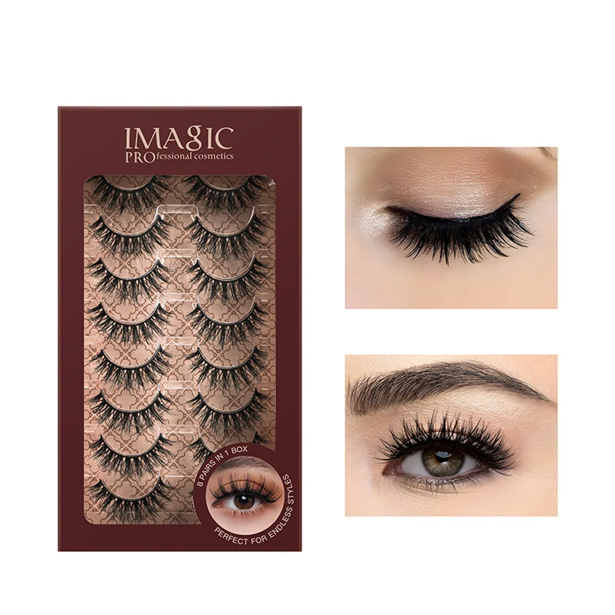 IMAGIC 8-Pair 3D False Eyelashes