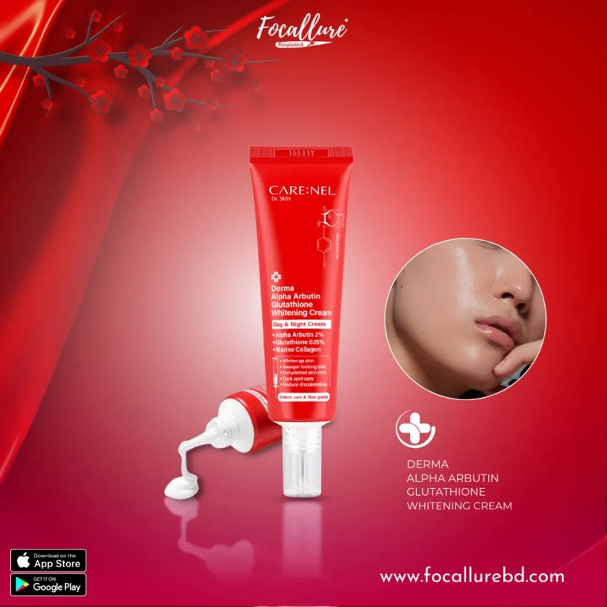 alpha arbutin and glutathione Focallure Bangladesh