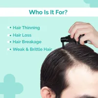 The Derma 20% Actives Peptide-Stem Cell Hair Growth Serum with Foligen Analupe & Anagain For Hair Growth - 30 ml