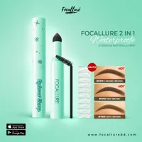 FOCALLURE 2 in 1 Waterproof Eyebrow Natural Stamp