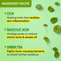 Dot & Key Cica Calming Blemish Clearing Salicylic acid + green tea Face Wash - 15ml