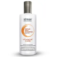STREAX Professional Vitariche Care Repair Max Shampoo Biovit-A-OX for Dry to Damaged Hair - 300ml