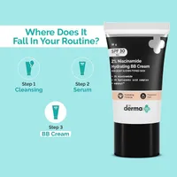 The Derma 2% Niacinamide Hydrating BB Cream with 1% Hyaluronic Acid Complex & Aquaxyl - 30g