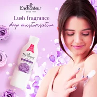 Enchanteur Alluring Satin White Perfumed Lotion with Vitamin A,C,E & Niacinamide - 250ml