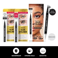 Absolute New York Magic Glue Eyeliner & Remover 3in1 Dual Ended Pen EGEL04 0.6gx2
