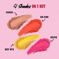 MYGLAMM POPxo Makeup 4 Color Eyeshadow Kit - Hot Mess