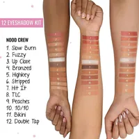 MYGLAMM POPxo 12 Color Eyeshadow Kit - Nood Crew